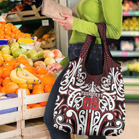 Custom Aotearoa Ngapuhi Grocery Bag Maori Tribal Pattern Mix Poutama LT05 - Polynesian Pride