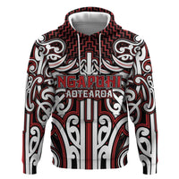 Custom Aotearoa Ngapuhi Hoodie Maori Tribal Pattern Mix Poutama