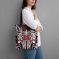 Custom Aotearoa Ngapuhi Tote Bag Maori Tribal Pattern Mix Poutama