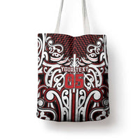 Custom Aotearoa Ngapuhi Tote Bag Maori Tribal Pattern Mix Poutama