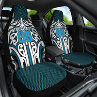 Custom Aotearoa Ngati Porou Car Seat Cover Maori Tribal Pattern Mix Poutama