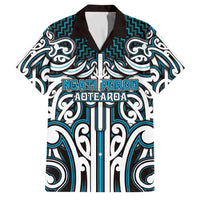 Custom Aotearoa Ngati Porou Family Matching Puletasi and Hawaiian Shirt Maori Tribal Pattern Mix Poutama