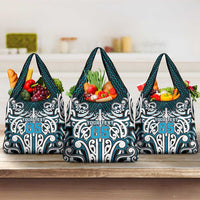 Custom Aotearoa Ngati Porou Grocery Bag Maori Tribal Pattern Mix Poutama