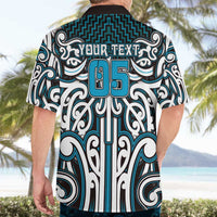 Custom Aotearoa Ngati Porou Hawaiian Shirt Maori Tribal Pattern Mix Poutama