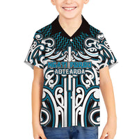 Custom Aotearoa Ngati Porou Hawaiian Shirt Maori Tribal Pattern Mix Poutama
