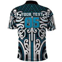 Custom Aotearoa Ngati Porou Polo Shirt Maori Tribal Pattern Mix Poutama