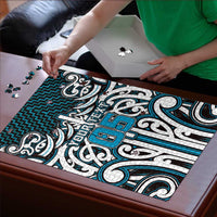 Custom Aotearoa Ngati Porou Puzzle Maori Tribal Pattern Mix Poutama