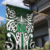 Custom Aotearoa Ngai Tahu Garden Flag Maori Tribal Pattern Mix Poutama