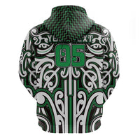 Custom Aotearoa Ngai Tahu Hoodie Maori Tribal Pattern Mix Poutama