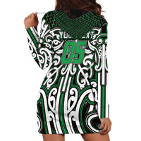 Custom Aotearoa Ngai Tahu Hoodie Dress Maori Tribal Pattern Mix Poutama