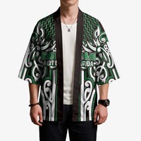 Custom Aotearoa Ngai Tahu Kimono Maori Tribal Pattern Mix Poutama LT05 - Polynesian Pride