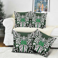 Custom Aotearoa Ngai Tahu Pillow Cover Maori Tribal Pattern Mix Poutama