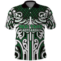 Custom Aotearoa Ngai Tahu Polo Shirt Maori Tribal Pattern Mix Poutama
