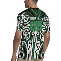 Custom Aotearoa Ngai Tahu Rugby Jersey Maori Tribal Pattern Mix Poutama