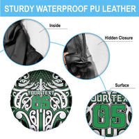 Custom Aotearoa Ngai Tahu Spare Tire Cover Maori Tribal Pattern Mix Poutama