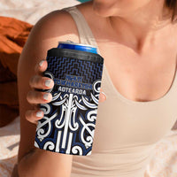 Custom Aotearoa Ngati Tuwharetoa 4 in 1 Can Cooler Tumbler Maori Tribal Pattern Mix Poutama LT05 - Polynesian Pride