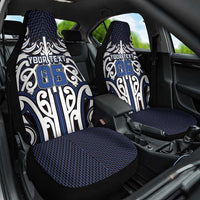 Custom Aotearoa Ngati Tuwharetoa Car Seat Cover Maori Tribal Pattern Mix Poutama
