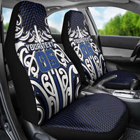 Custom Aotearoa Ngati Tuwharetoa Car Seat Cover Maori Tribal Pattern Mix Poutama