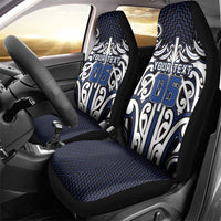 Custom Aotearoa Ngati Tuwharetoa Car Seat Cover Maori Tribal Pattern Mix Poutama