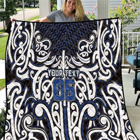 Custom Aotearoa Ngati Tuwharetoa Quilt Maori Tribal Pattern Mix Poutama