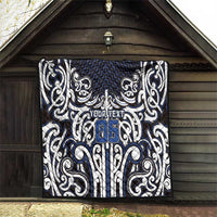 Custom Aotearoa Ngati Tuwharetoa Quilt Maori Tribal Pattern Mix Poutama