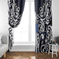 Custom Aotearoa Ngati Tuwharetoa Window Curtain Maori Tribal Pattern Mix Poutama