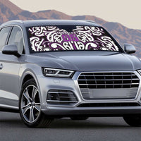 Custom Aotearoa Rangitane Auto Sun Shade Maori Tribal Pattern Mix Poutama