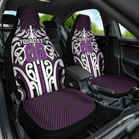 Custom Aotearoa Rangitane Car Seat Cover Maori Tribal Pattern Mix Poutama