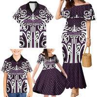 Custom Aotearoa Rangitane Family Matching Mermaid Dress and Hawaiian Shirt Maori Tribal Pattern Mix Poutama