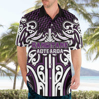 Custom Aotearoa Rangitane Hawaiian Shirt Maori Tribal Pattern Mix Poutama
