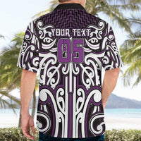 Custom Aotearoa Rangitane Hawaiian Shirt Maori Tribal Pattern Mix Poutama
