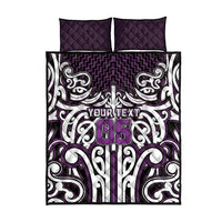 Custom Aotearoa Rangitane Quilt Bed Set Maori Tribal Pattern Mix Poutama
