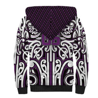Custom Aotearoa Rangitane Sherpa Hoodie Maori Tribal Pattern Mix Poutama