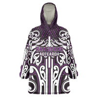 Custom Aotearoa Rangitane Wearable Blanket Hoodie Maori Tribal Pattern Mix Poutama