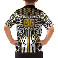Custom Aotearoa Taranaki Family Matching Mermaid Dress and Hawaiian Shirt Maori Tribal Pattern Mix Poutama