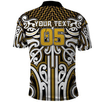 Custom Aotearoa Taranaki Polo Shirt Maori Tribal Pattern Mix Poutama