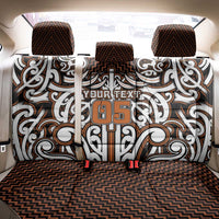 Custom Aotearoa Waikato Back Car Seat Cover Maori Tribal Pattern Mix Poutama