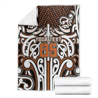 Custom Aotearoa Waikato Blanket Maori Tribal Pattern Mix Poutama