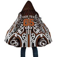 Custom Aotearoa Waikato Cloak Maori Tribal Pattern Mix Poutama