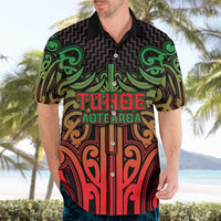 Custom Aotearoa Tuhoe Hawaiian Shirt Maori Tribal Pattern Mix Poutama
