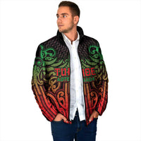 Custom Aotearoa Tuhoe Padded Jacket Maori Tribal Pattern Mix Poutama LT05 - Polynesian Pride
