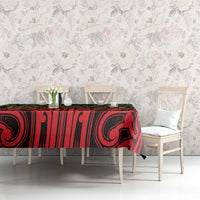 Custom Aotearoa Tuhoe Tablecloth Maori Tribal Pattern Mix Poutama