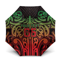 Custom Aotearoa Tuhoe Umbrella Maori Tribal Pattern Mix Poutama