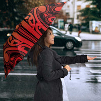 Custom Aotearoa Tuhoe Umbrella Maori Tribal Pattern Mix Poutama