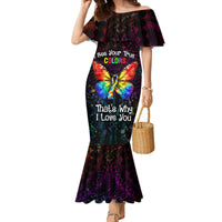 I See Your True Colors Personalised Family Matching Mermaid Dress and Hawaiian Shirt Autism Awareness
