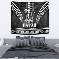 Hawaii Happy King Kamehameha Day Tapestry Kakau Pattern