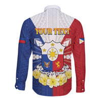 Personalised Philippines Independence Day Long Sleeve Button Shirt Maligayang Araw ng Kalayaan Filipino Carabao LT05 - Polynesian Pride