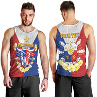 Personalised Philippines Independence Day Men Tank Top Maligayang Araw ng Kalayaan Filipino Carabao LT05 - Polynesian Pride
