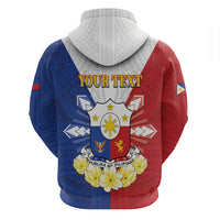 Personalised Philippines Independence Day Zip Hoodie Maligayang Araw ng Kalayaan Filipino Carabao