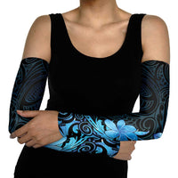 Matariki New Zealand Arm Sleeves Maori Pattern Blue Galaxy LT05 - Polynesian Pride
